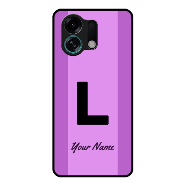 Oppo K13 Turbo Pro 5G Custom Glass Phone Case - Tricolor Custom Text Design Oppo K13 Turbo Pro 5G Custom Glass Phone Case - Tricolor Custom Text Design