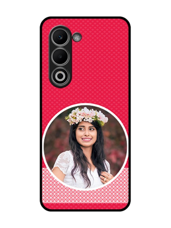 Custom Oppo K13x 5G Custom Glass Phone Case - Pink Color Pattern Design