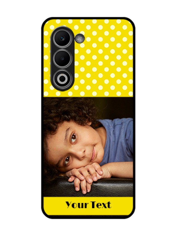 Custom Oppo K13x 5G Custom Glass Phone Case - Bright Yellow Case Design