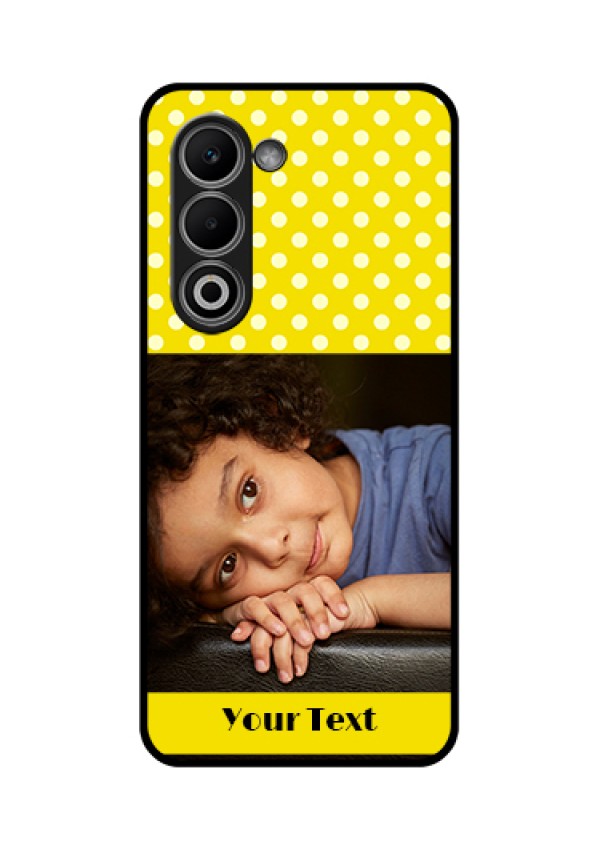 Oppo K13x 5G Custom Glass Phone Case - Bright Yellow Case Design