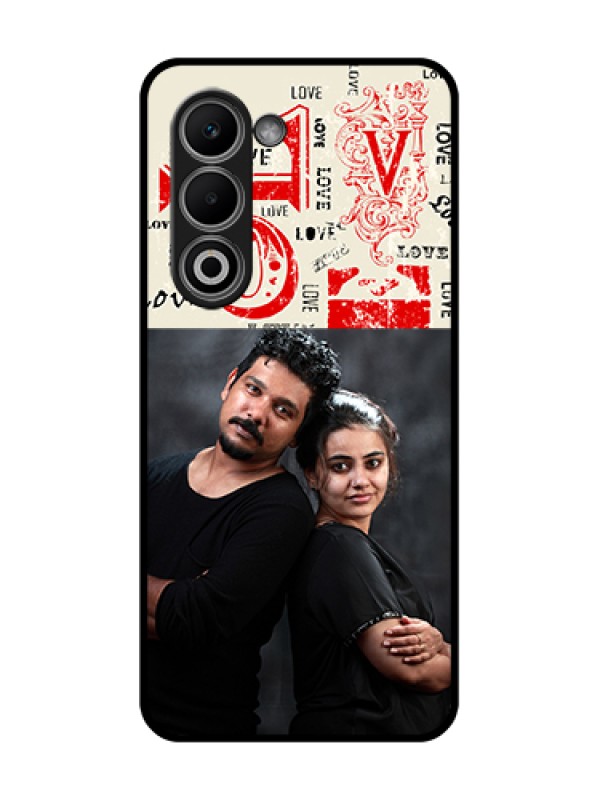 Custom Oppo K13x 5G Custom Glass Phone Case - Trendy Love Design Case