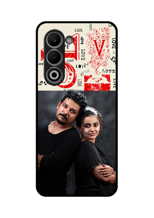 Oppo K13x 5G Custom Glass Phone Case - Trendy Love Design Case