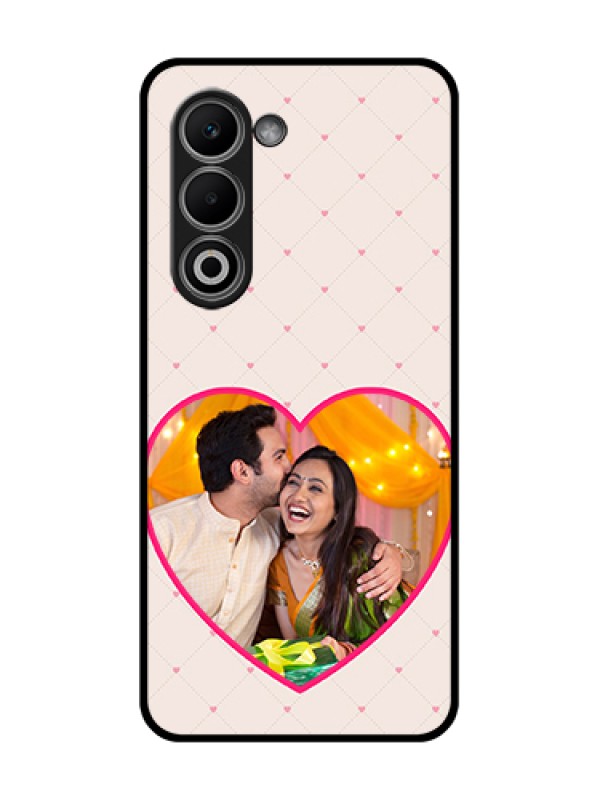 Custom Oppo K13x 5G Custom Glass Phone Case - Heart Shape Design