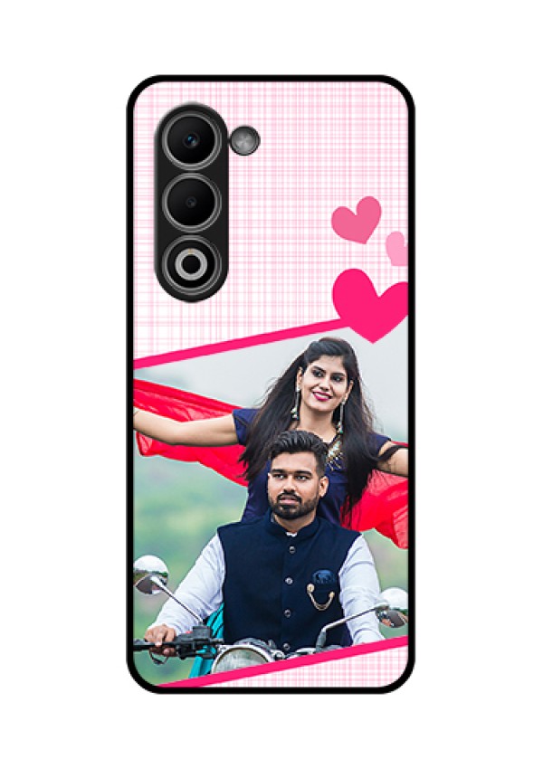 Oppo K13x 5G Custom Glass Phone Case - Love Shape Heart Design