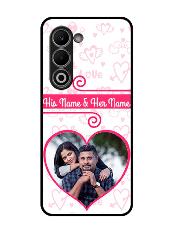 Custom Oppo K13x 5G Custom Glass Phone Case - Heart Shape Love Design