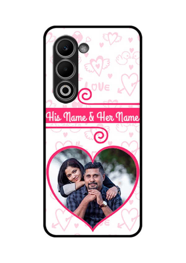 Oppo K13x 5G Custom Glass Phone Case - Heart Shape Love Design