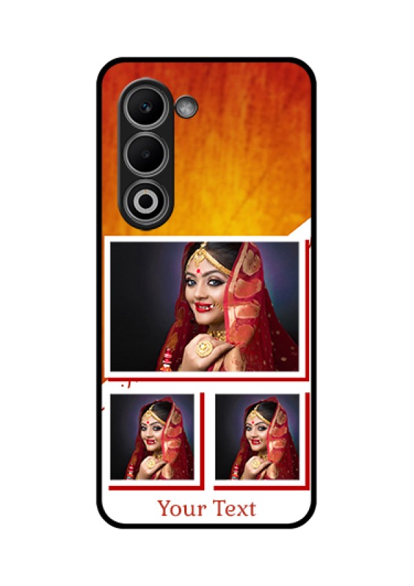 Oppo K13x 5G Custom Glass Phone Case - Wedding Memories Design