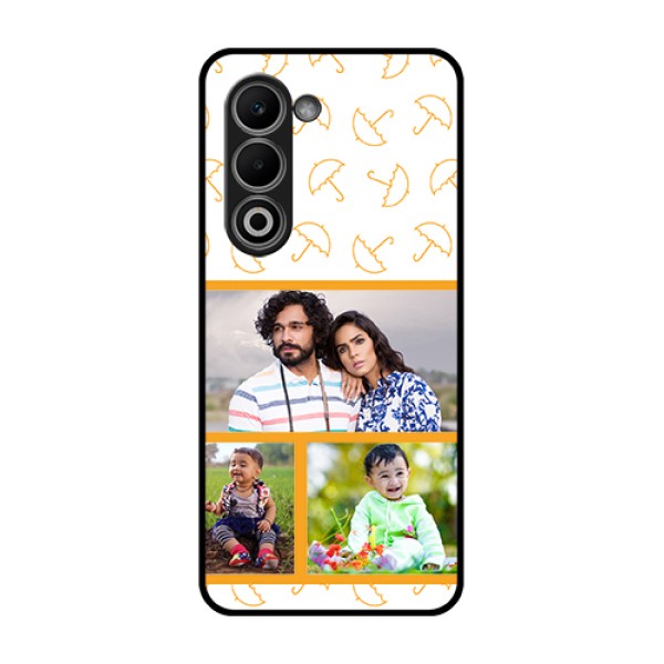 Oppo K13x 5G Custom Glass Phone Case - Yellow Pattern Design