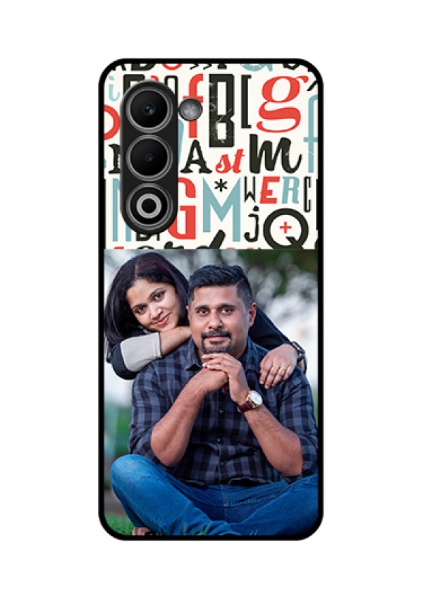 Oppo K13x 5G Custom Glass Phone Case - Alphabet Design