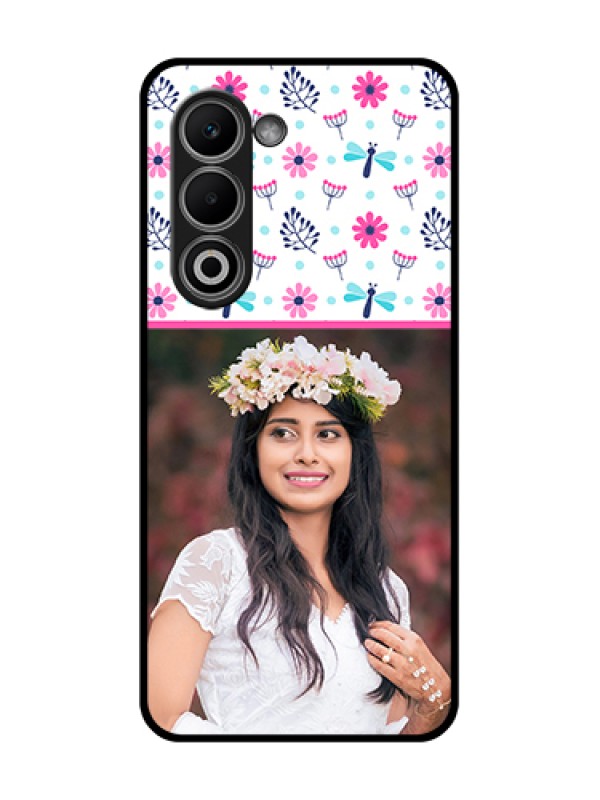 Custom Oppo K13x 5G Custom Glass Phone Case - Colorful Flower Design