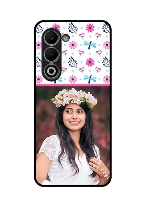 Oppo K13x 5G Custom Glass Phone Case - Colorful Flower Design