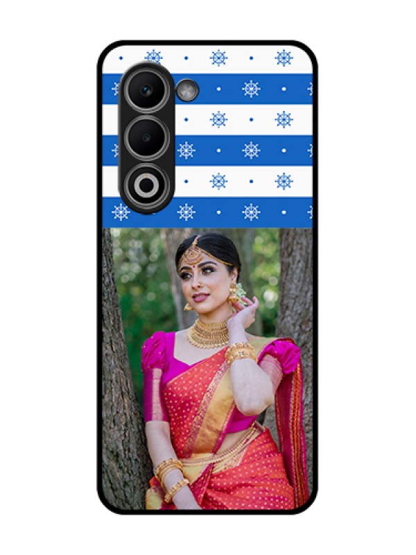 Custom Oppo K13x 5G Custom Glass Phone Case - Snow Pattern Design