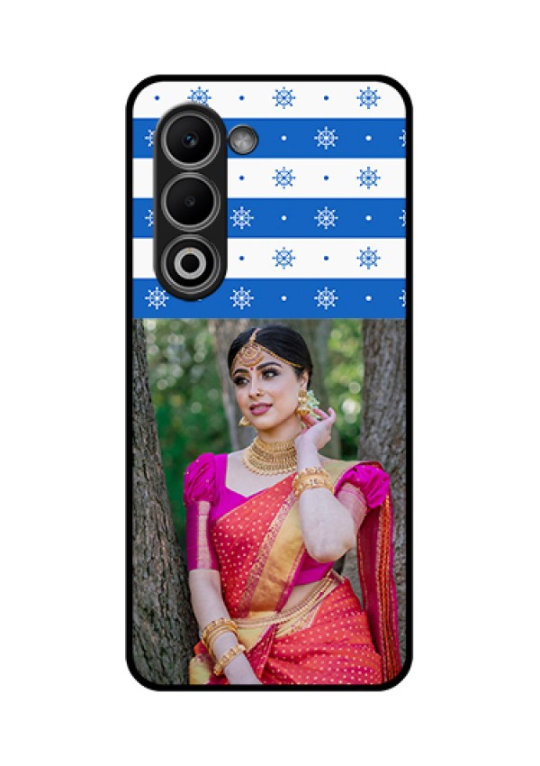 Oppo K13x 5G Custom Glass Phone Case - Snow Pattern Design