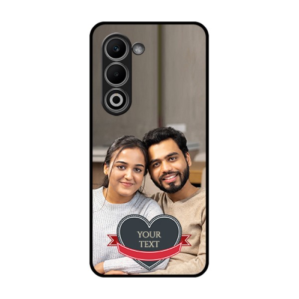 Oppo K13x 5G Custom Glass Phone Case - Just Married Couple Design Oppo K13x 5G Custom Glass Phone Case - Just Married Couple Design