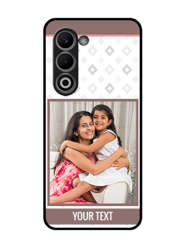 Custom Oppo K13x 5G Custom Glass Phone Case - Simple Diamond Design