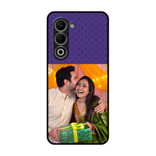 Oppo K13x 5G Custom Glass Phone Case - Violet Colored Pattern Design Oppo K13x 5G Custom Glass Phone Case - Violet Colored Pattern Design