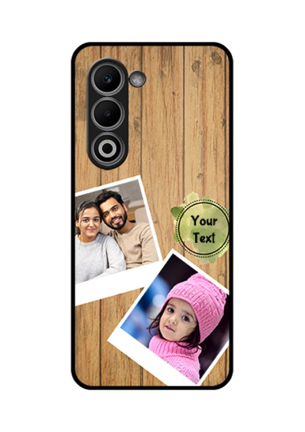 Oppo K13x 5G Custom Glass Phone Case - Wooden Texture Design