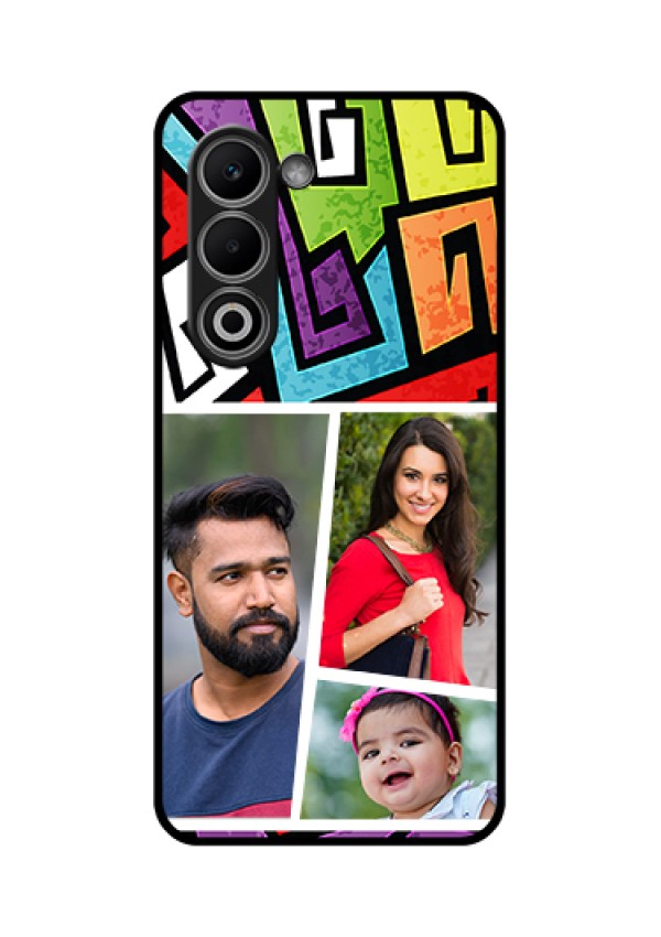 Oppo K13x 5G Custom Glass Phone Case - Graffiti Pattern Design