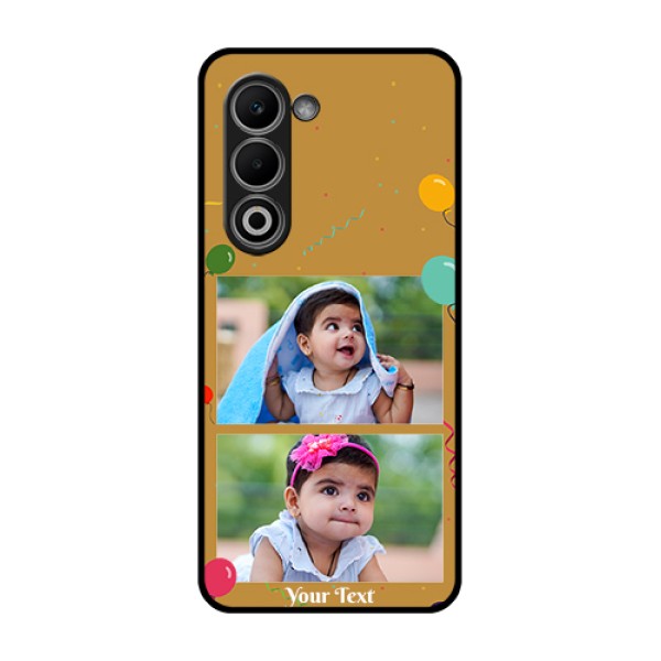 Oppo K13x 5G Custom Glass Phone Case - Image Holder With Birthday Celebrations Design Oppo K13x 5G Custom Glass Phone Case - Image Holder With Birthday Celebrations Design