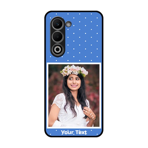 Oppo K13x 5G Custom Glass Phone Case - Polka Dots Design
