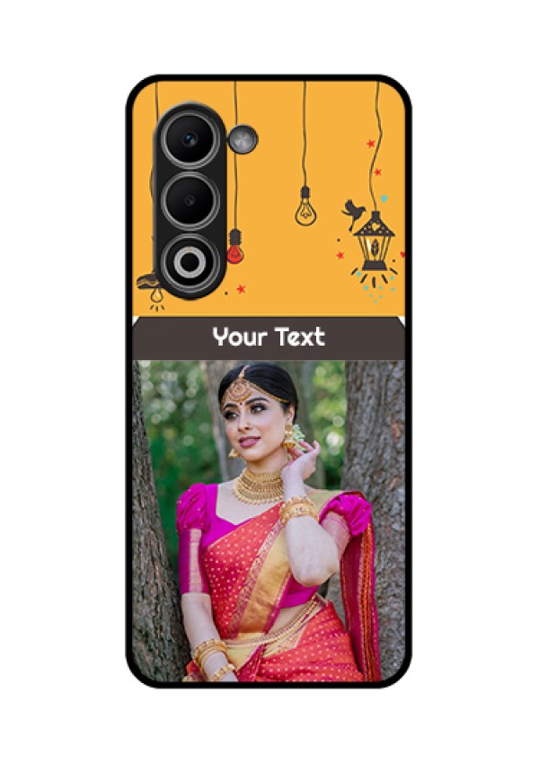 Oppo K13x 5G Custom Glass Phone Case - With Family Picture And Icons