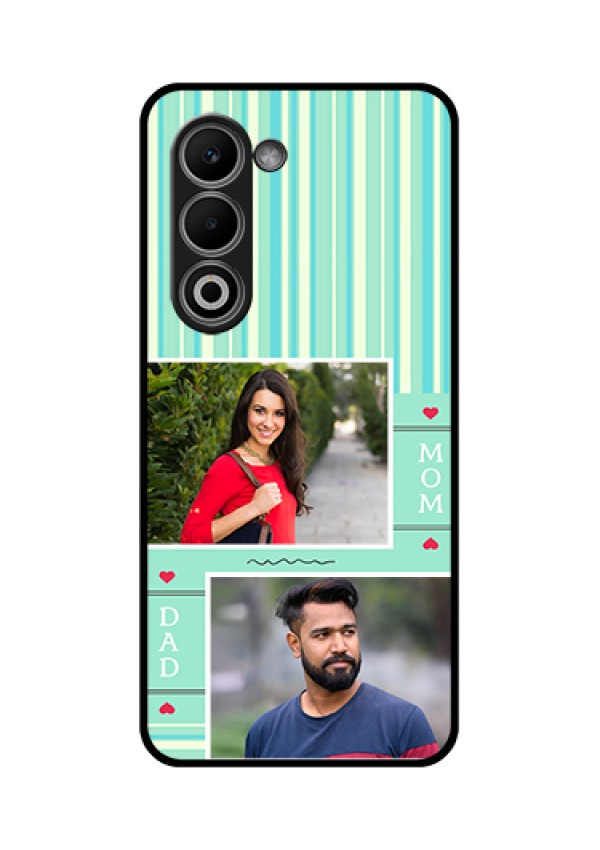 Oppo K13x 5G Custom Glass Phone Case - Mom & Dad Pic Design