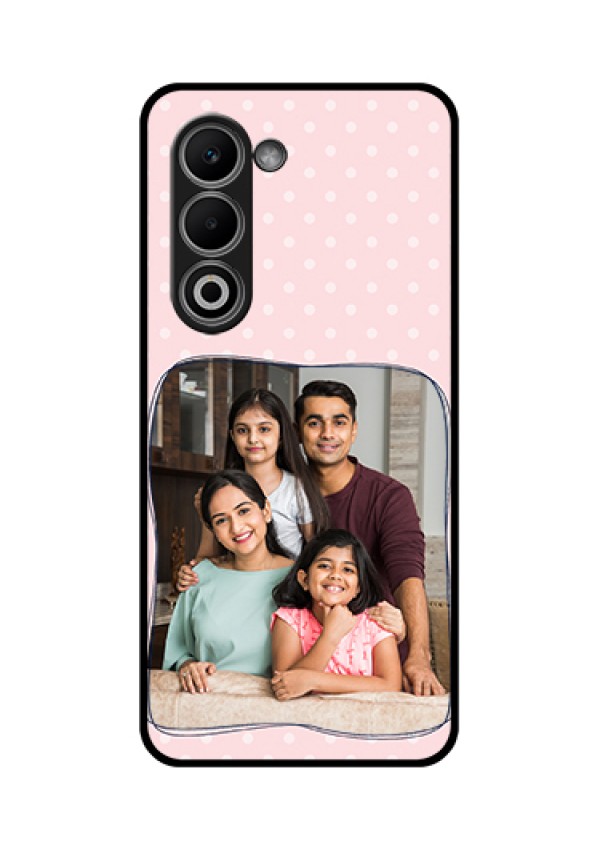 Oppo K13x 5G Custom Glass Phone Case - Family With Dots Design