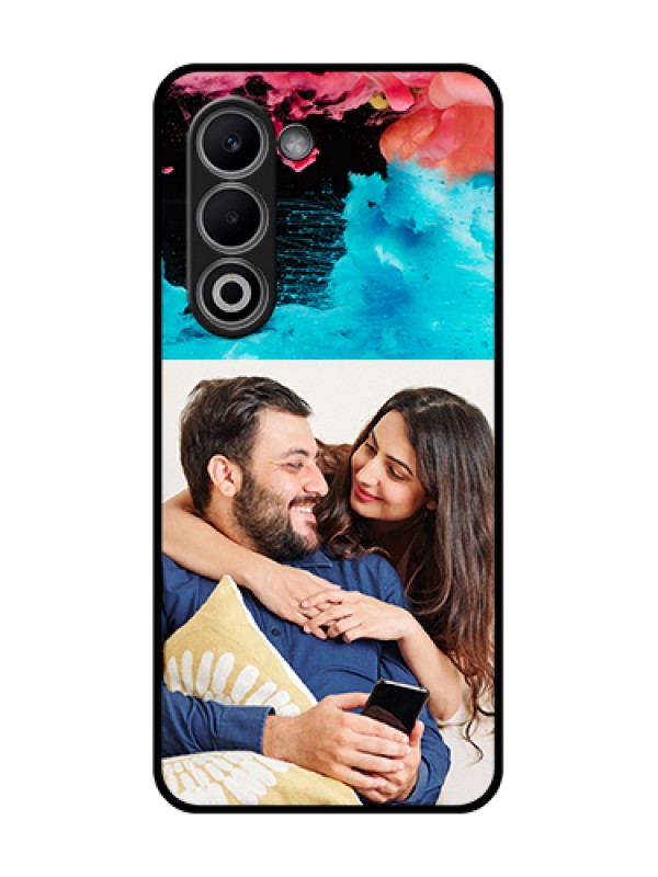 Custom Oppo K13x 5G Custom Glass Phone Case - Quote With Acrylic Painting Design