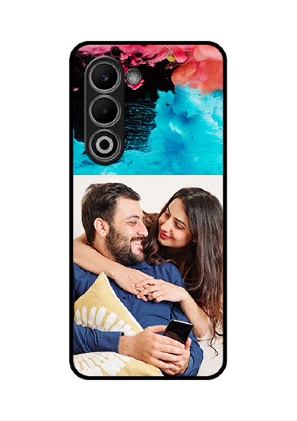 Oppo K13x 5G Custom Glass Phone Case - Quote With Acrylic Painting Design