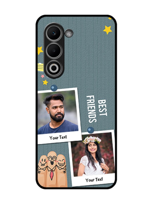 Custom Oppo K13x 5G Custom Glass Phone Case - Sticky Frames And Friendship Design