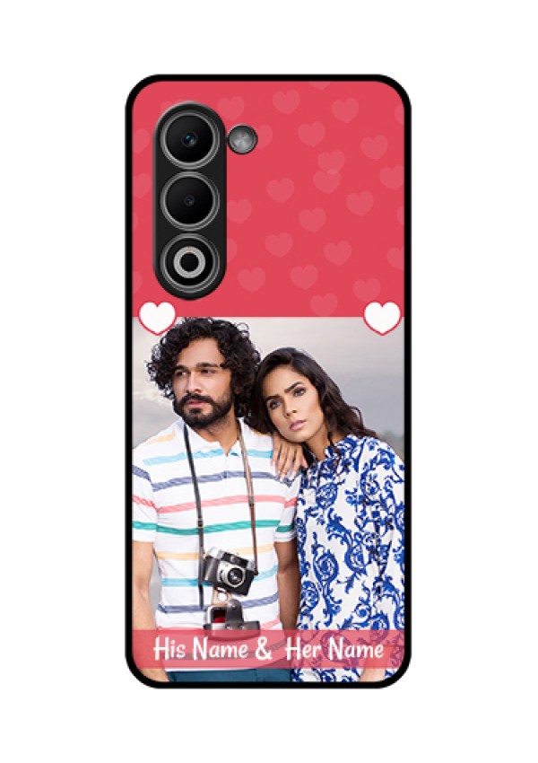 Oppo K13x 5G Custom Glass Phone Case - Simple Love Design