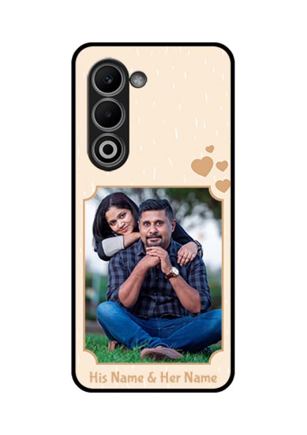 Oppo K13x 5G Custom Glass Phone Case - With Confetti Love Design