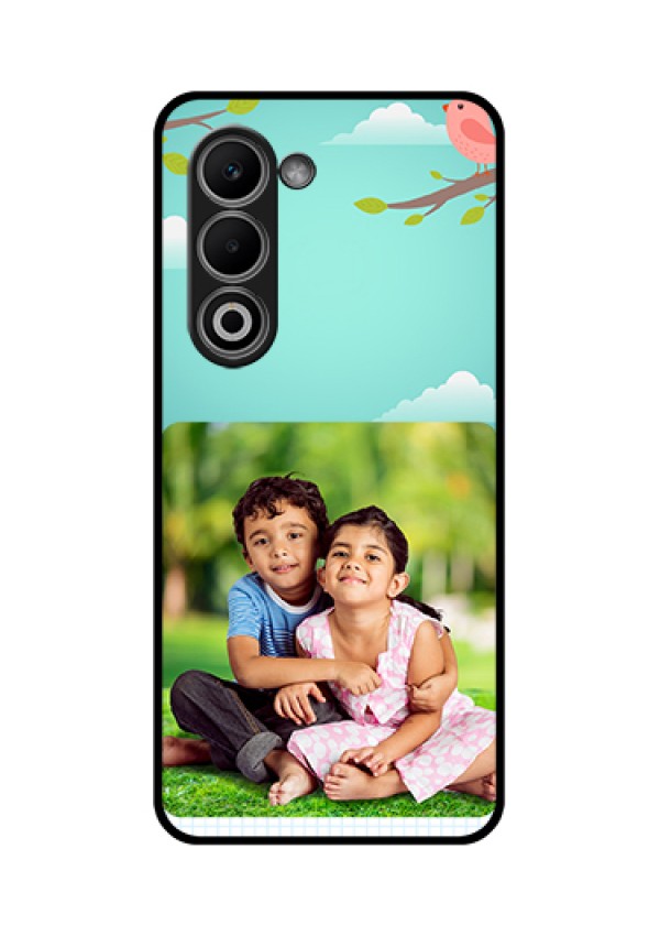Oppo K13x 5G Custom Glass Phone Case - Doodle Love Design