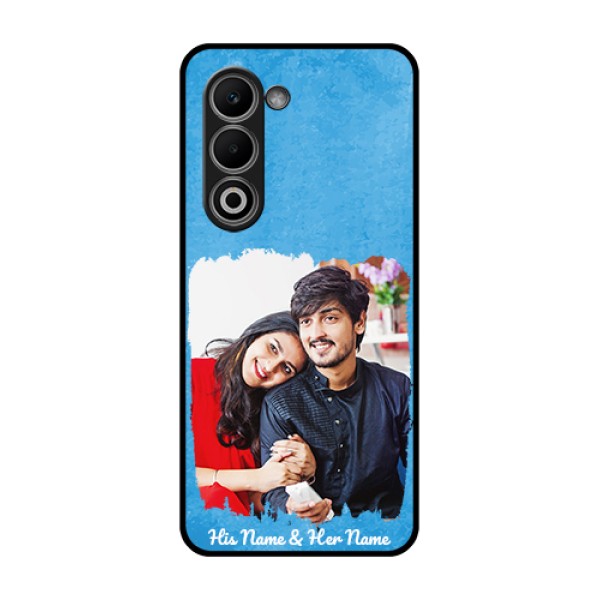 Oppo K13x 5G Custom Glass Phone Case - Blue Color Vintage Design Oppo K13x 5G Custom Glass Phone Case - Blue Color Vintage Design