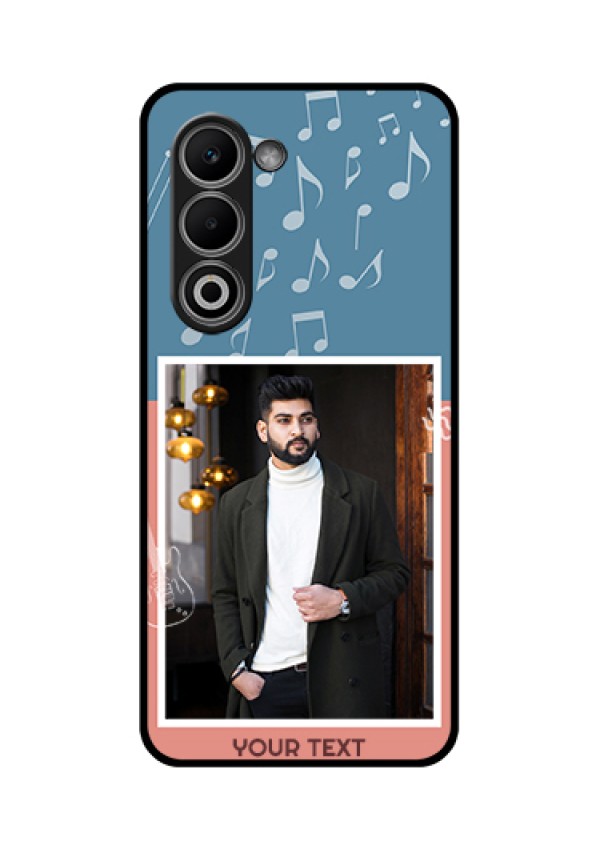 Oppo K13x 5G Custom Glass Phone Case - With Color Musical Note Design