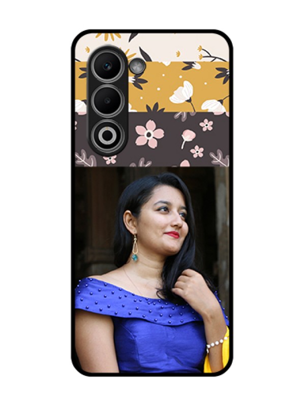 Custom Oppo K13x 5G Custom Glass Phone Case - Stylish Floral Design