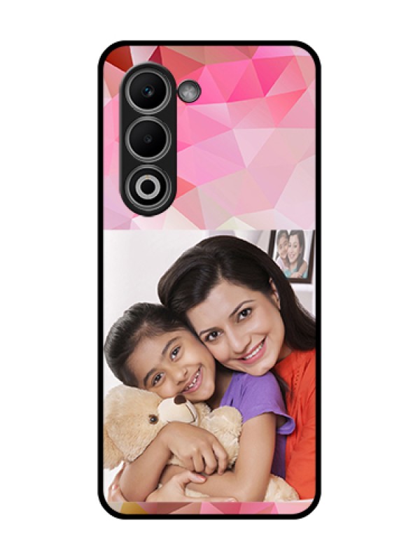 Custom Oppo K13x 5G Custom Glass Phone Case - Abstract Triangle Design