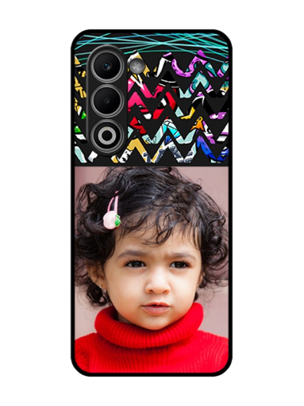 Custom Oppo K13x 5G Custom Glass Phone Case - Neon Abstract Design