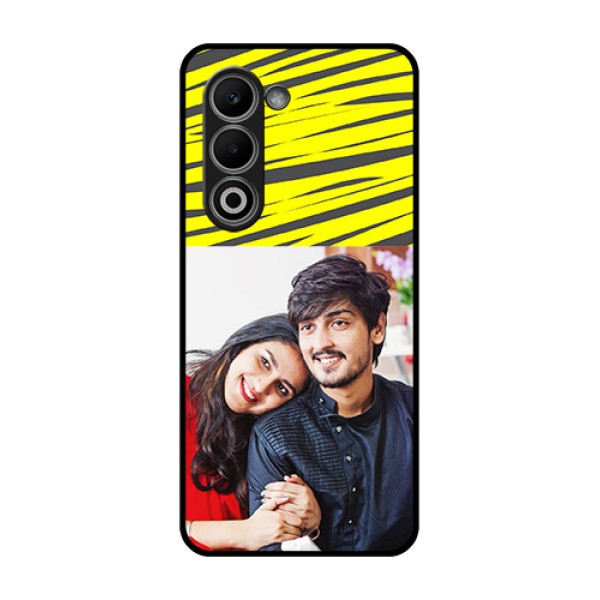 Oppo K13x 5G Custom Glass Phone Case - Yellow Abstract Design