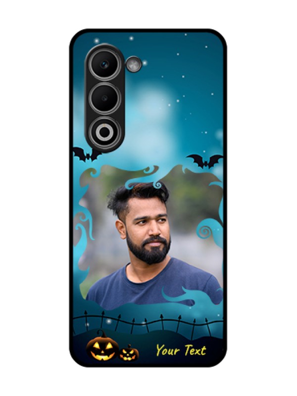 Custom Oppo K13x 5G Custom Glass Phone Case - Halloween Frame Design