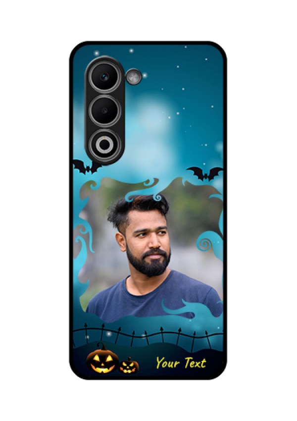 Oppo K13x 5G Custom Glass Phone Case - Halloween Frame Design
