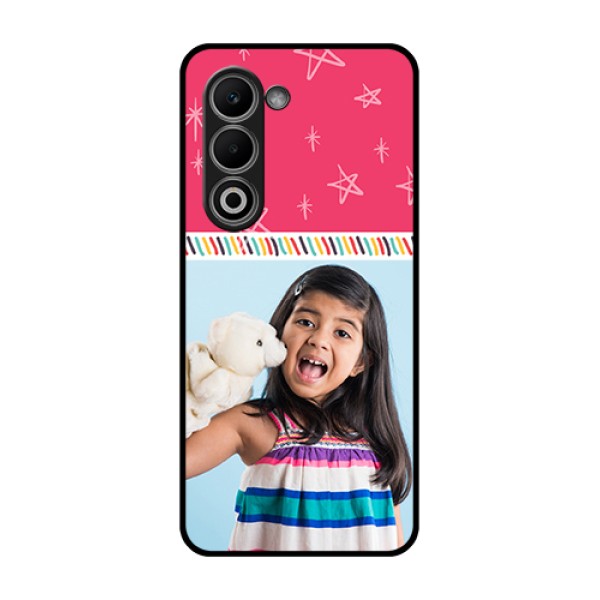 Oppo K13x 5G Custom Glass Phone Case - Line Art Design