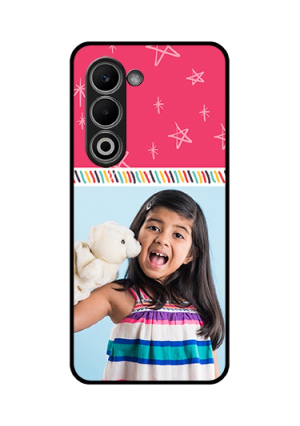 Oppo K13x 5G Custom Glass Phone Case - Line Art Design