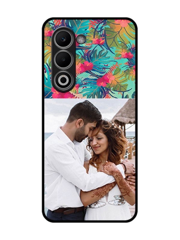 Custom Oppo K13x 5G Custom Glass Phone Case - Watercolor Floral Design