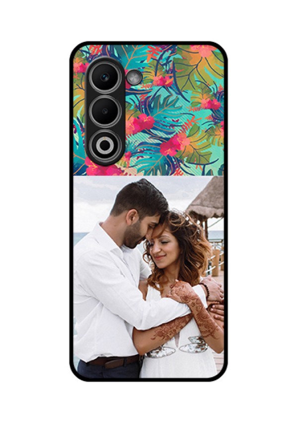 Oppo K13x 5G Custom Glass Phone Case - Watercolor Floral Design