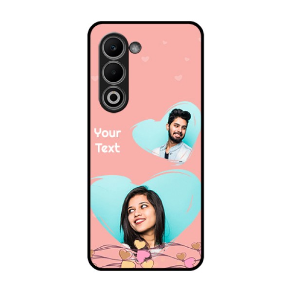 Oppo K13x 5G Custom Glass Phone Case - Love Doodle Design