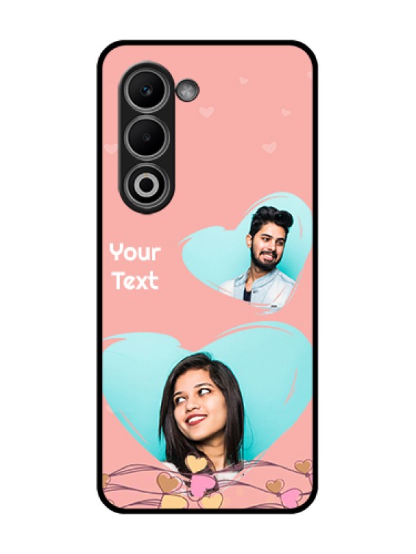 Custom Oppo K13x 5G Custom Glass Phone Case - Love Doodle Design