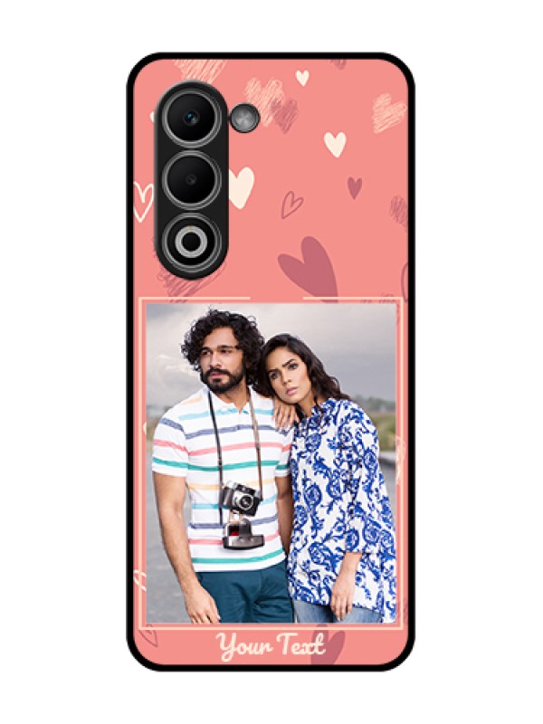 Custom Oppo K13x 5G Custom Glass Phone Case - Love Doodle Art Design