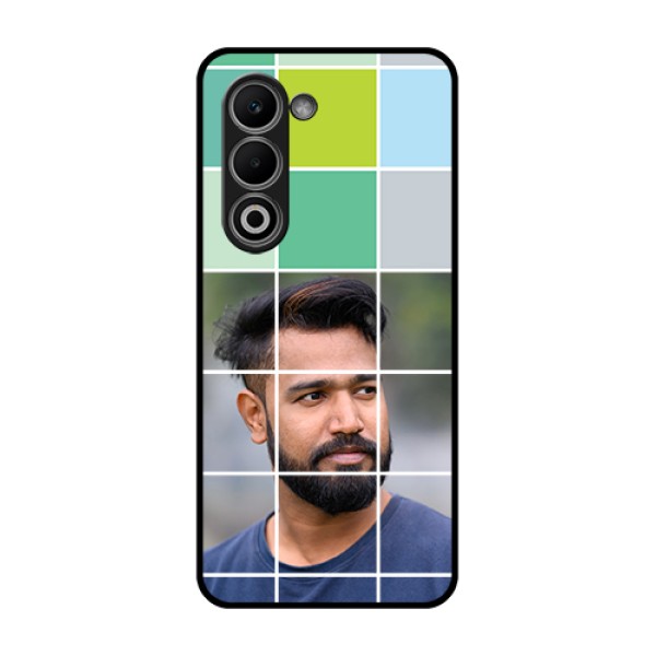 Oppo K13x 5G Custom Glass Phone Case - With White Box Pattern