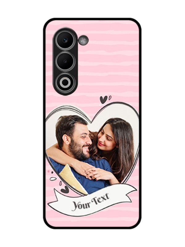 Custom Oppo K13x 5G Custom Glass Phone Case - Vintage Heart Design